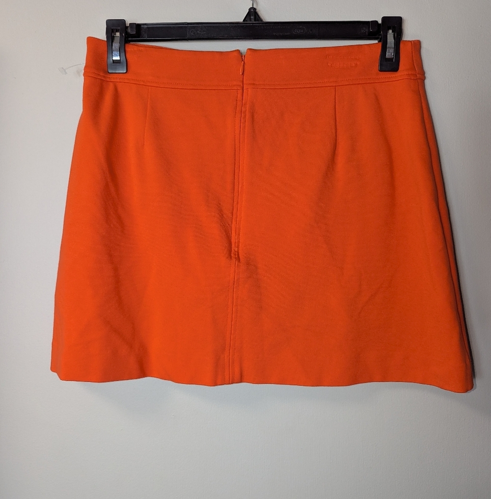NWOT - ON 34th Orange Ponte Knit Stretch Mod Mini Skirt - Size M - Picture 3 of 5